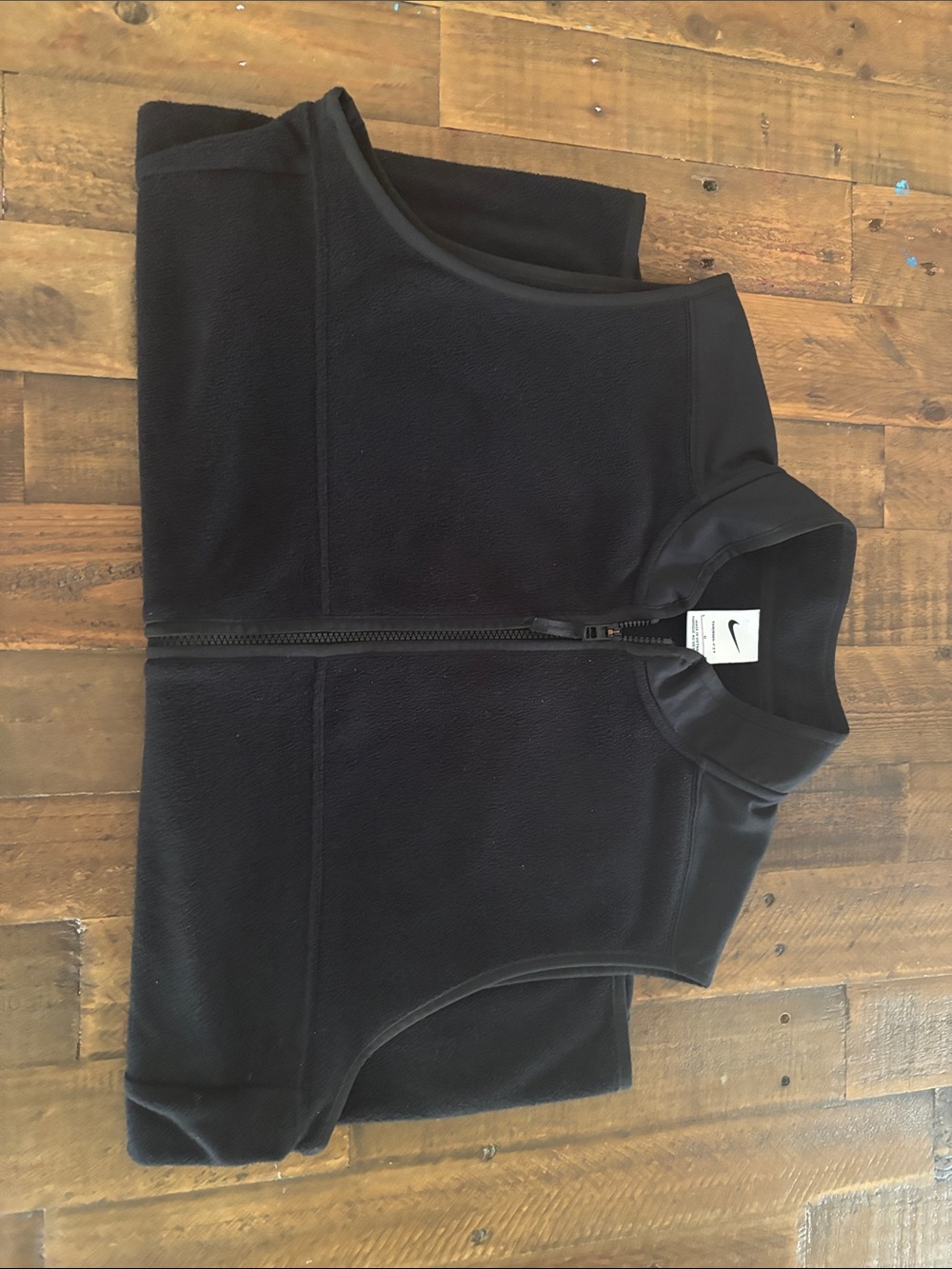 Nike Black Men’s Zip Front Fleece Vest